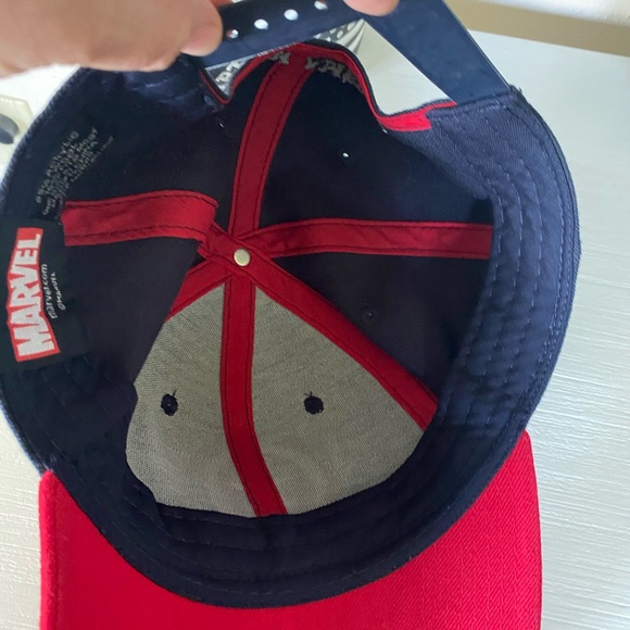Marvel Captain America Red White Blue Original Snapback Cap Hat Wool Blend - Picture 4 of 6